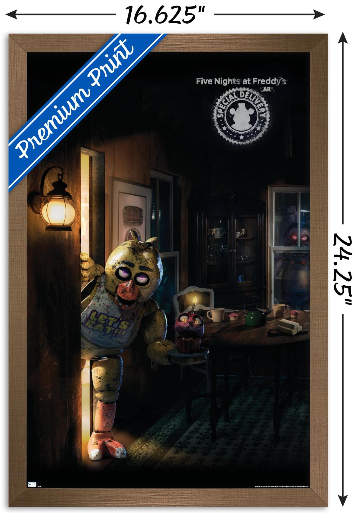Five Nights at Freddy's: Special Delivery - Triptych 1 Wall Poster, 14.725" x 22.375", Framed