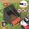 thumbnail image 2 of Tow Behind Lawn Sweeper 58 Inch,with 25 cu.ft. Large Capacity Leaf Collector,Lawn Sweeper with Adjustable Sweeping Height, for Yard,Farm, 2 of 7