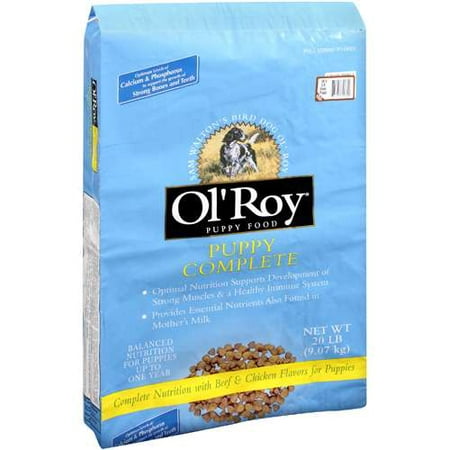 Ol' Roy Puppy Complete Dry Dog Food, 20 Lb - Walmart.com