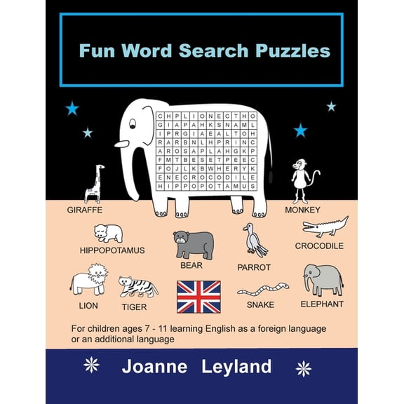 Fun Word Search Puzzles: For children ages 7-11 learning English as a foreign language or an additional language, (Paperback)