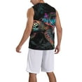 thumbnail image 2 of Sikiie Colorful Plant Turtle A Basketball Jersey Reversible Men's Mesh Athletic Sports Shirts Training Practice S-4XLMedium, 2 of 6