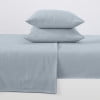 thumbnail image 3 of Great Bay Home Turkish Cotton Solid Flannel Sheet Set  (Twin XL, Soft Blue), 3 of 7