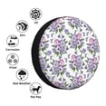 thumbnail image 5 of Rv Spare Tire Cover 17 inch - Violets Flowers Purple Pink Tire Covers for Trailers, Adjustable Camper Spare Tire Cover, 5 of 7