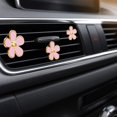 thumbnail image 2 of 8 Pieces Daisy Flowers Air Vent Clips Car Freshener Clip Air Vent Decorative Clip for Car Air Vent Decorations Accessories( Pink), 2 of 7