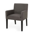 thumbnail image 3 of Spaco Club Chair, Accent Chair, Modern Living Room Chair Arm Chair Barrel Chair with Legs and Padded Seat for Bedroom Reception Room, Gray, 3 of 11