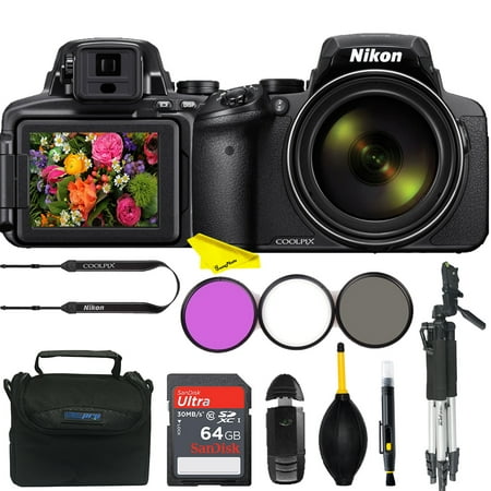 Nikon COOLPIX P900 16 MP Digital Camera+16 MP CMOS Sensor with Advanced Buzz-Photo Accessories