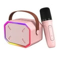 thumbnail image 1 of RXIRUCGD Portable Bluetooth Speaker with Microphone Set,Retro Bluetooth Speaker with Home Karaoke Machine,Portable Handheld Karaoke Mics Speaker Machine for Kids and Adults Home Party Birthday, 1 of 8