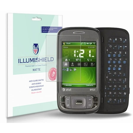 - iLLumiShield Matte Screen Protector w Anti-Glare/Print 3x for HTC Tilt 8925