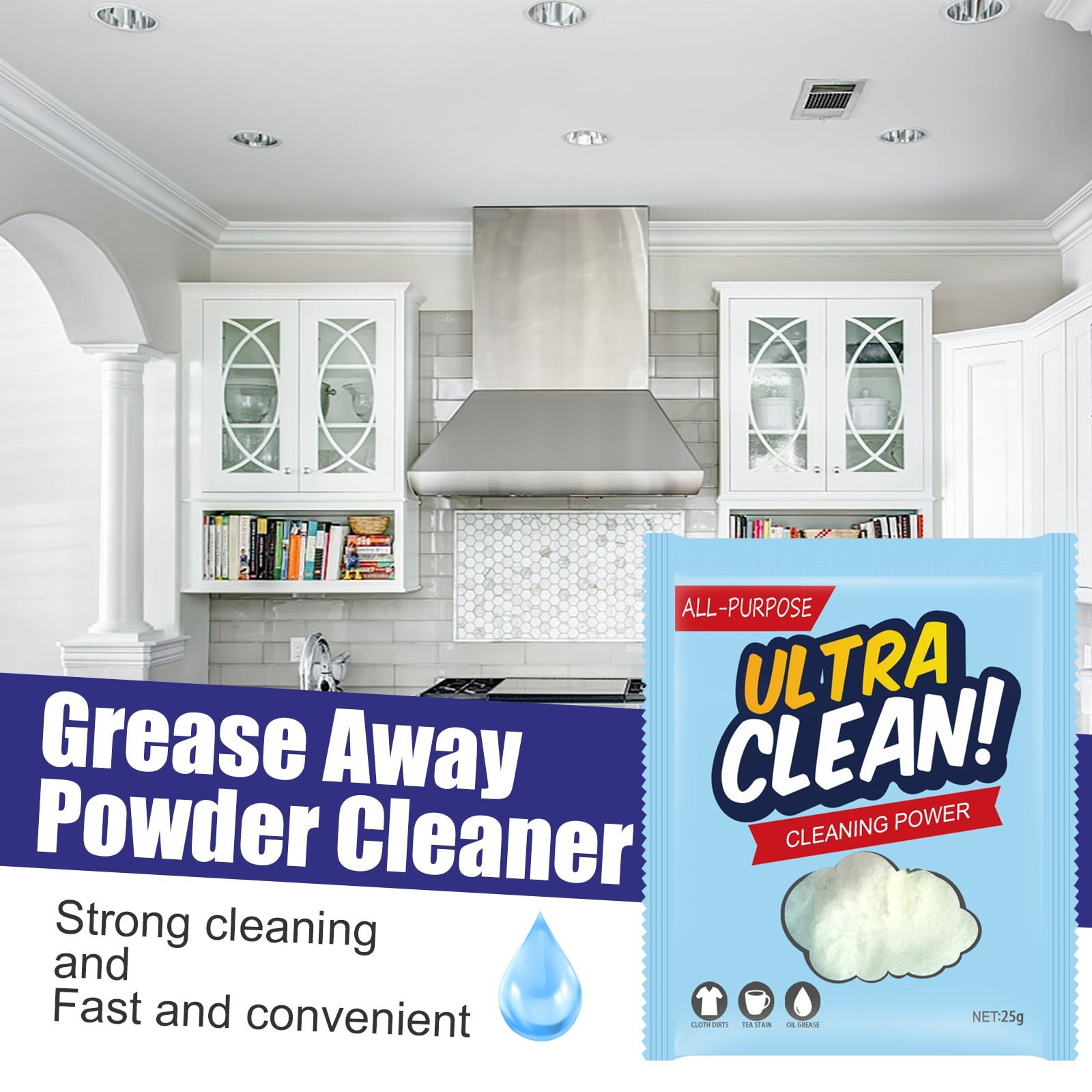 GreaseAway Powder Cleaner AllPurpose Cleaning Powder MultiPurpose