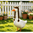thumbnail image 5 of Porch Goose Wig for 23 Inch Goose Statue, Funny Goose Hairpiece Decoration, Removable Goose Accessories with Elastic Fit, Outdoor Garden Yard Patio Lawn Goose Decor, 5 of 6