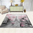 thumbnail image 4 of GZHJMY Vintage Art France Paris Eiffel Tower Oil Painting Area Rug Living Room Rugs - 5'3" x4 Abstract Large Soft Indoor Washable Rug Low Pile Carpet for Bedroom Dining Room Office Carpet Runner, 4 of 7