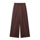 thumbnail image 5 of HH TRAF Pantalones anchos de lino con cintura elástica y kimono de nueva moda para mujer, pantalones largos casuales elegantes hasta el tobillo de 4 colores para mujer, 5 of 5