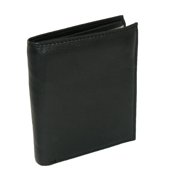 Paul & Taylor Men's Leather Deluxe Hipster Bifold Wallet, Black