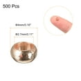 thumbnail image 2 of Uxcell 500 Pack 4mm Round Crimp Beads Making Crimp End Spacer Bead, Rose Gold, 2 of 5