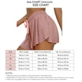 thumbnail image 5 of Pantalones cortos de Yoga con cordón en la cintura, dobladillo con volantes, secado rápido, 2 en 1, pantalones cortos atléticos de doble capa para mujer, para entrenamiento físico, correr, Rosa XXL, 5 of 5