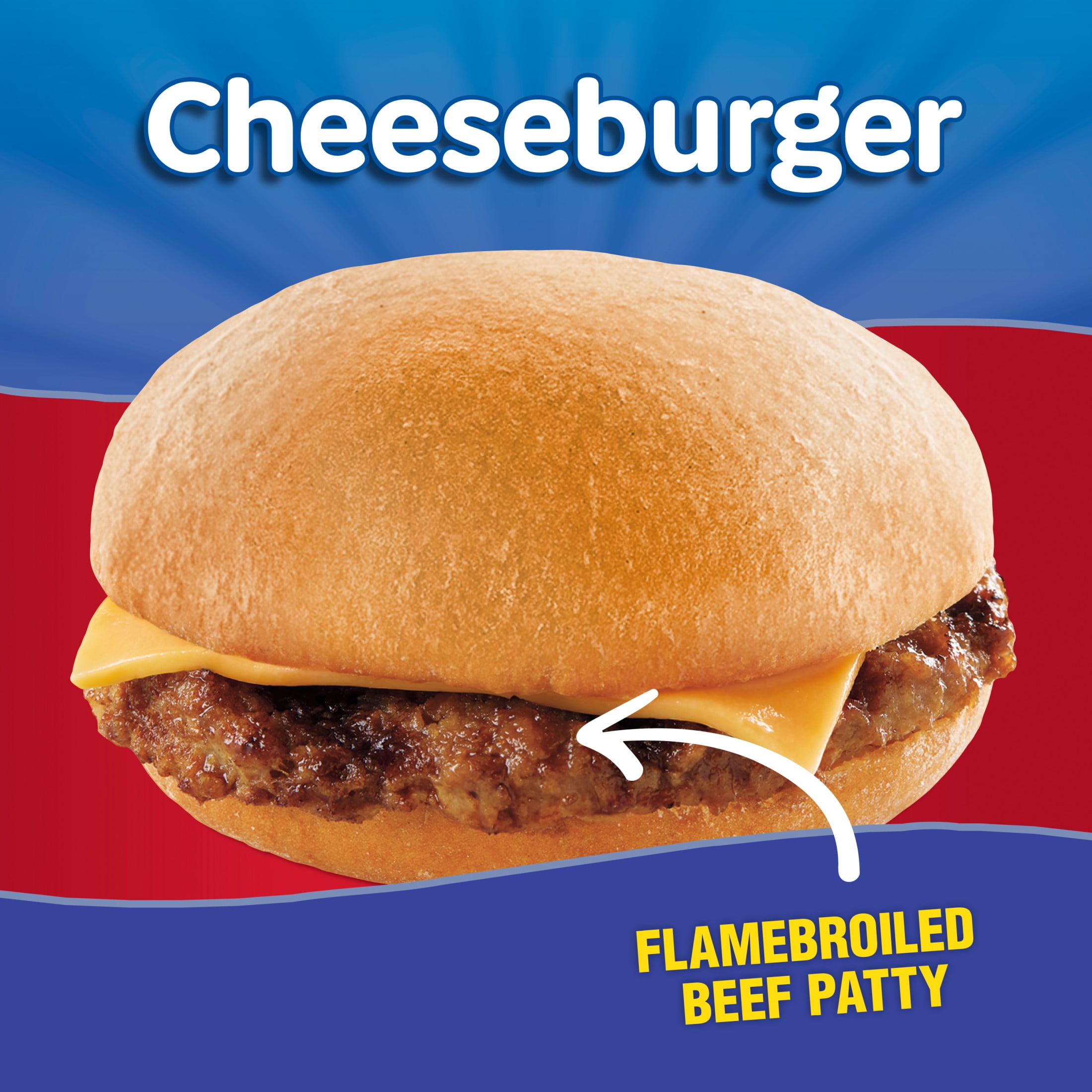 State Fair Cheeseburger, Fully Cooked, 1 Count, 4.6 oz (Frozen)