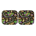thumbnail image 7 of Disketp 2 Piece Mardi Gras3 Pattern Windshield Sunshades,Folding Windshield Sun Shade For Car Suv Trucks Sedan,Blocks Uv Rays Sun Visor Protector-Small, 7 of 7