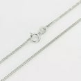 thumbnail image 3 of K-KED Au750 Real 18K White Gold Necklace Women 1.2mm Wheat Chain Link 20inch /2g, 3 of 6