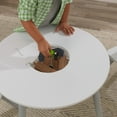 thumbnail image 6 of KidKraft Wooden Kids Round Storage Table & 2 Chair Set, Gray & White, 6 of 12