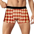 thumbnail image 1 of TSADFHJI sous-Vêtements pour Hommes Caleçons Courts 2TG Confort Décontracté Imprimé Carnaval S Rouge, 1 of 4