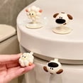 thumbnail image 3 of Toilet Lid Lifter Cartoon Lamb Puppy Shape Silicone Handle Hygienic Toilet Seat Cover Holder Adhesive Flexible Toilet Seat Lifters for Kids Bathroom Bedroom Cabinet, 3 of 8