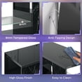 thumbnail image 4 of Pinmoco Marble TV Stand for TVs up to 80", LED Gaming Entertainment Center with Side Bookshelf and 4 Open Shelves, Marble Black, 4 of 8