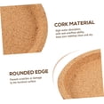 thumbnail image 5 of 5Pcs Heat Resistant Round Cork Coasters Decorative Table Pads,Tea Cup,Cold Drinks Wine Glasses, Easy to Clean Washable for Cups Bowls Dishes Natural Look, 5 of 6