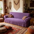 thumbnail image 6 of Stretch Sofa Cover Slipcover for 3 Seater Couch, Soft Washable Couch Cover Furniture Protector with Skirt, Non-Slip Cover for Living Room, 6 of 9