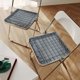 thumbnail image 5 of Cojín de silla de espuma viscoelástica de felpa | Cojín de asiento ergonómico para oficina, computadora, comedor, piso | Tela de flocado suave | Cuadrado 15.75"x15.75" | Desmontable, Ligero, 5 of 6