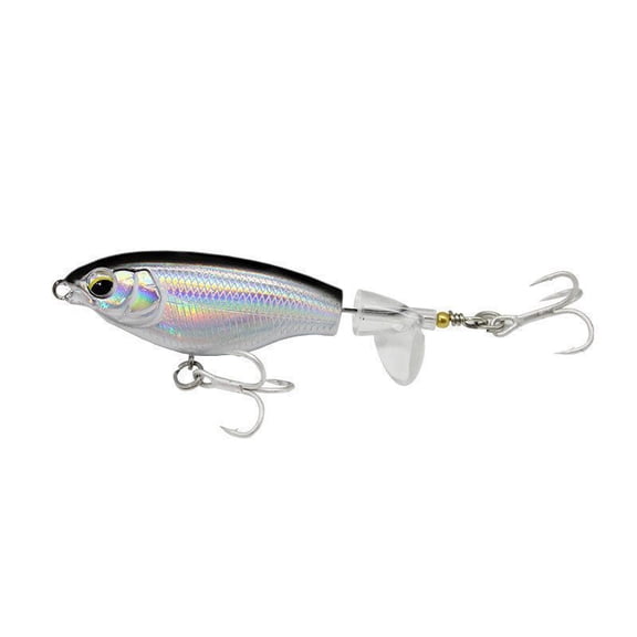 4pcs Fishing Lures for Bass, Catfish, Pike, Perch - Floating Pencil Bait With Rotating Tail for Freshwater or Saltwater
