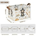 thumbnail image 7 of Yayeee Foldable Storage Basket for Shelves with Handles Set of 2 Waterproof Cloth Bins, Magical Halloween Girl, 7 of 7