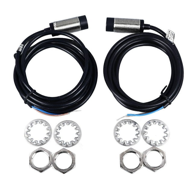 2PCS Inductive Proximity Sensor DC 2 Wire Normally Closed Detecting Distance Approach Sensor