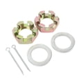 thumbnail image 1 of 2 Conjuntos Kit De Tuercas De Remolque Con Tuercas De Eje De 1 Pulgada Aravera Pins Cotter De Acero Inoxidable Galvanizado Para Remolques De Pesca En Bote 1 Pulg., 1 of 7