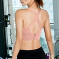 thumbnail image 2 of LISTHA Sports Bra High Impact Adjustable Criss Cross Back, Full Support for Large Bust No Bounce Pink M, 2 of 5
