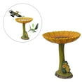 thumbnail image 3 of Outdoor Lawn Garden Bird Bath Statue Retro Fountains Crafts Yard Birdfeeder Cartoon Animal Landscape - hedgehog, 3 of 6