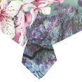 thumbnail image 3 of BSDHOME Cherry Blossom Cotton Linen Tablecloth 60x120 inches Tablecover Desk Table Cloth For Dining Room, Tea Table, Picnics, Parties, 3 of 5