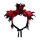 thumbnail image 5 of Capa de plumas artificiales decorativa cómoda y fácil de llevar decoración para el hombro Rojo, 5 of 9