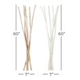 thumbnail image 3 of 60" Tall Sticks Dried Plant Natural Foliage Pigeon pea Bouquet, by DecMode (2 Count), 3 of 7