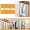 thumbnail image 6 of SEWCHICS 3Pcs Sliding Coat Hook White Abs Space Saving Retractable Smooth For Closet, 6 of 7