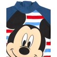 thumbnail image 4 of Traje de baño con diseño de Mickey Mouse de Disney para niños de 4 a 5 años, color azul, 4 of 7