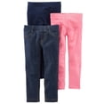 thumbnail image 1 of Leggins Simple Joys de Carter's Girls, paquete de 3, 6 a 9 meses, 1 of 3