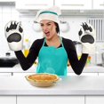 thumbnail image 3 of 1 Pair Cute Bear Claw Non-Slip Oven Gloves Silicone Non-Slip Design, Suitable for Cooking, Baking, Grilling, 3 of 5
