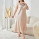 thumbnail image 3 of Camisón largo para mujer, moda, temperamento, liso, vestido, pijama, tirantes, camisón, 3 of 5