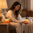 thumbnail image 7 of Tryvkinvive Halloween Pumpkin Ghost Night Light,Glowing Lamp for Halloween Decorations,Cartoon Figure Table Ornament for Halloween Indoor Outdoor Tabletop Decor, 7 of 7