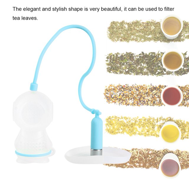 Tea Infuser, Filter Tea Leaves with Innovative Diver Shape, Silicone, Easy to Clean, Suitable for Home Tea Making