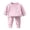 Purple, variant on Bovxnpu Girls Thermal Underwear Set Sleepwear Fleece Crew Neck Thermal Top and Cuffed Pants Base Layer Outfits Set