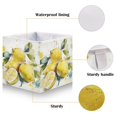 thumbnail image 3 of Foldable Fabric Storage Bin Home Cubes Clothing Organizer Bins Large Collapsible Box Basket for Home Organizer Watercolor Lemon, 3 of 7