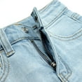 thumbnail image 5 of KIDSCOOL SPACE Baby Little Boys Summer Denim Shorts, Ripped Soft Elastic Band Inside Half Jean Pants,4-5 Years, 5 of 5