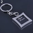 thumbnail image 1 of Dsseng Creative Mini Heart Square Round Oval Insert Photo Frame Rotary Keychain Keyring, 1 of 8