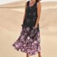 thumbnail image 1 of ICHUANYI Clearance Women's Summer Fashion Casual Printing Sleeveless Round Neck Pocket Dress(Black, M) ICHUANYI WER2023081112873, 1 of 5
